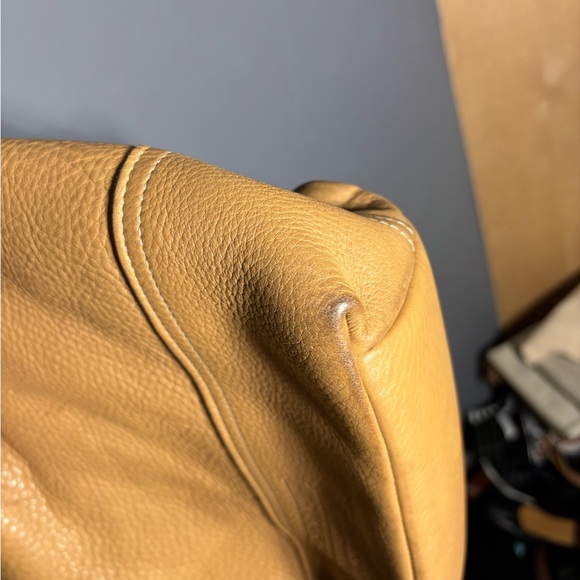 Coach 5715 Camel Pebbled Leather Made in The United States Hobo Shoulder Bag - Picture 5 of 12